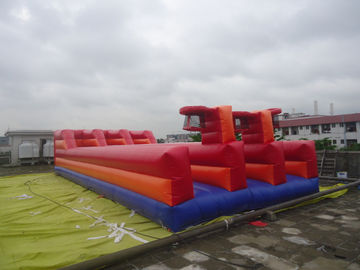 0.55 মিমি পিভিসি Tarpaulin Inflatable স্পোর্টস গেমস / Tarpaulin রানওয়ে