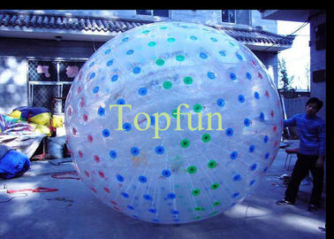 কাস্টম অবসর দৈত্য Inflatable Zorb বল 1.0 মিমি / 0.8 মিমি পিভিসি / টিপিইউ