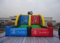 পিভিসি নিজস্ব Inflatable ফুটবল মাঠ, মজার বাস্কেটবল শ্যুটিং গেমস
