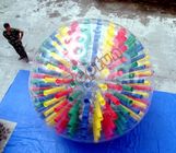 শোভন রঙিন পিভিসি শারীরিক Inflatable Zorb বল শো জন্য ডি-রিং সঙ্গে কাস্টমাইজড