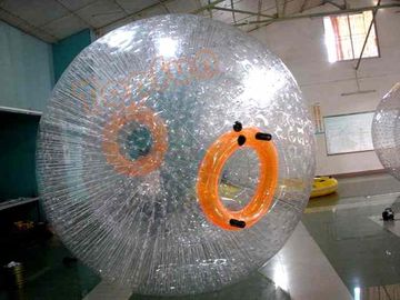 বিনোদনমূলক TPU Inflatable ঘাস Zorb, কমলা 3 মি ব্যাসার্ধ সকার Zorb বল