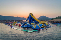 বিনোদন Inflatable সমুদ্র জল পার্ক গেম ভাসমান বাধা কোর্স