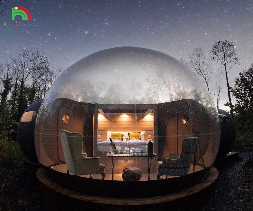 উচ্চ মানের Inflatable Bubble Hotel Room Bubble Lodge Tent Inflatable Clear Bubble Camping Tent উচ্চ মানের বাবল হোটেল রুম বাবল লজ টেন্ট বাবল ক্লিয়ার বাবল ক্যাম্পিং টেন্ট