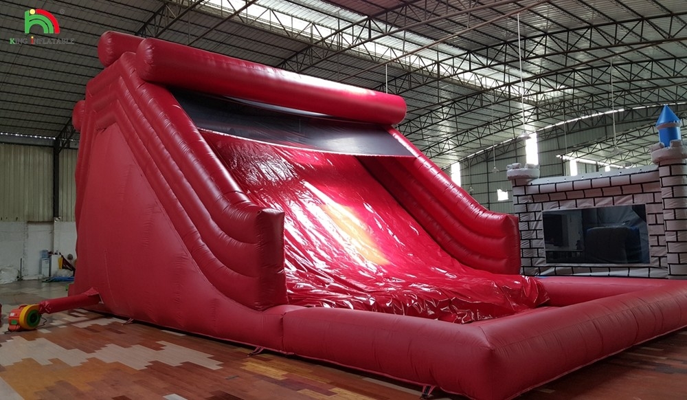 বাণিজ্যিক inflatable জল স্লাইড বহিরঙ্গন inflatable খেলার মাঠ জল স্লাইড পিভিসি inflatable বড় জাম্পিং স্লাইড