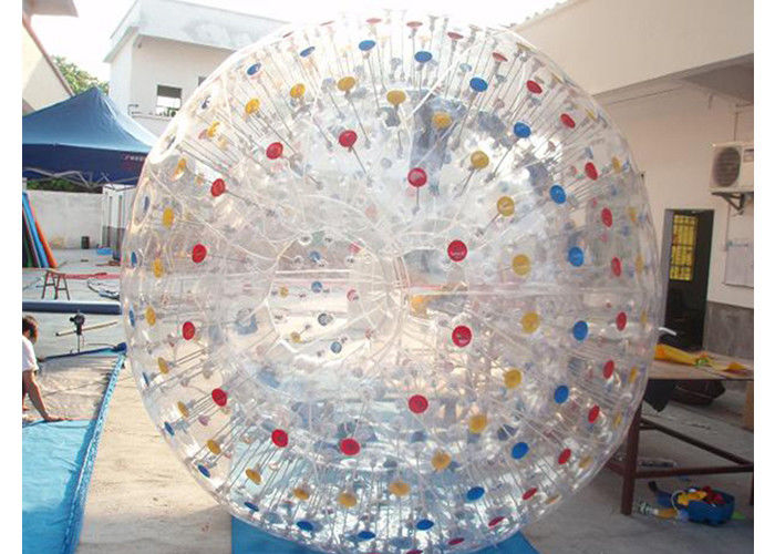 রঙিন পিভিসি Inflatable Zorb বল / শিশুদের মজা জন্য Inflatable রোলিং বল