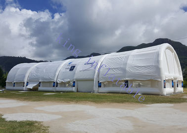 40 এক্স 10 এক্স 6 এম পিভিসি শক্তিশালী বাতাস প্রতিরোধ সঙ্গে হোয়াইট inflatable ইভেন্ট তাঁবু