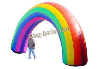 ইভেন্ট প্রবেশের জন্য রঙিন অক্সফোর্ড ফ্যাব্রিক রেনবো Inflatable Arches
